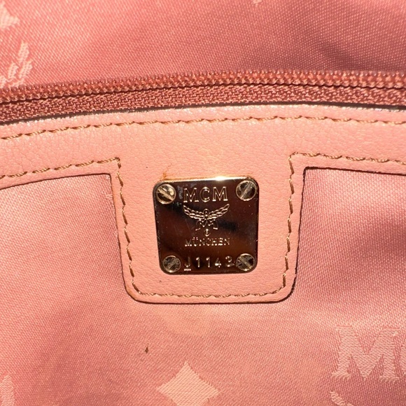 MCM Pink Structured Tote Bag with Double Handles - Picture 10 of 10